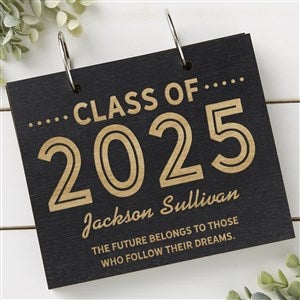 Graduating Class Of Personalized Black Poplar Wood Photo Album - 30050-B