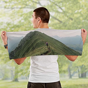 Personalized Photo Cooling Towel - Horizontal - 30174-H