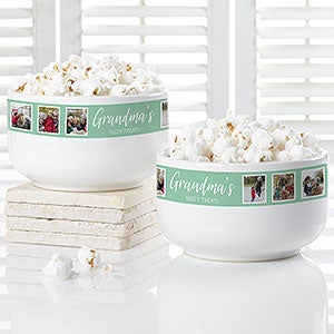 Photo Collage Personalized 14 oz. Snack Bowl - 30216-N