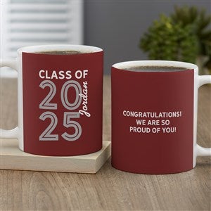 Graduating Class of Personalized Graduation Coffee Mug 11oz White - 30223-S