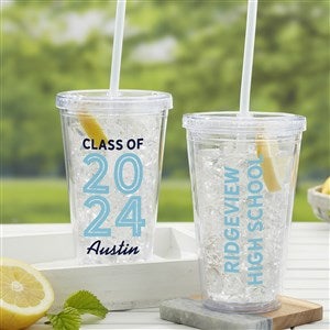 Graduating Class Of Personalized 17 oz. Insulated Acrylic Tumbler - 30232