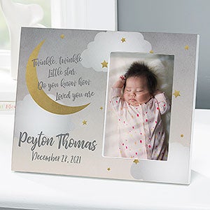 Beyond The Moon Personalized Offset Baby Picture Frame - 30259-UV