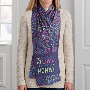 Reasons Why For Mom Personalized Womens Fleece Scarf - 30276