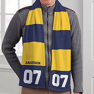 School Spirit Personalized Mens Fleece Scarf - 30279