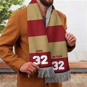 School Spirit Personalized Mens Sherpa Scarf - 30279-S