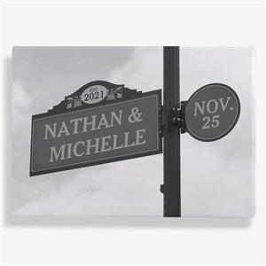 Established Street Sign Wedding Canvas Print - 12x18 - 30305-S