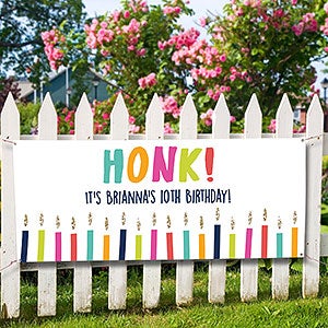 Honk! Its My Birthday Personalized Banner - 30x72 - 30333