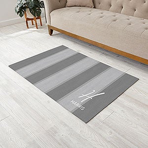 Striped Pattern Personalized 30x48 Area Rug - 30354-S