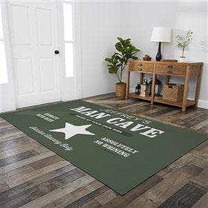 His Place Personalized 5’ x 8’ Area Rug - 30356-O