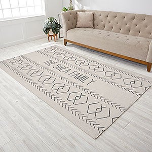 Mud Paint Pattern Personalized 60x96 Area Rug - 30360-O