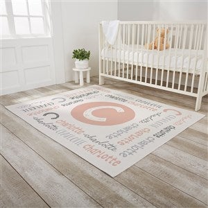 Youthful Name Personalized Nursery Area Rug- 4’ x 5’ - 30366-M