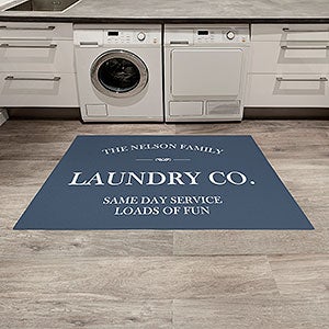 Family Market Laundry Co. Personalized 2.5’ x 4’ Area Rug - 30368-S
