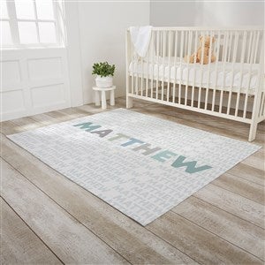 Delicate Name Personalized Nursery Area Rug- 4’ x 5’ - 30374-M