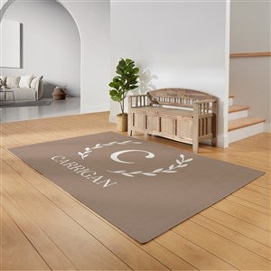 Laurel Initial Personalized 5’ x 8’ Area Rug - 30375-O