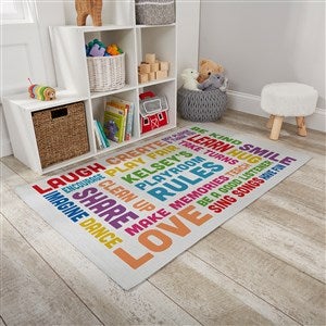 Playroom Rules Personalized 30x48 Playroom Area Rug - 30376-S
