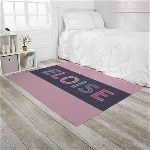 Girls Colorful Name Personalized 48x60 Kids Room Area Rug - 30378-M