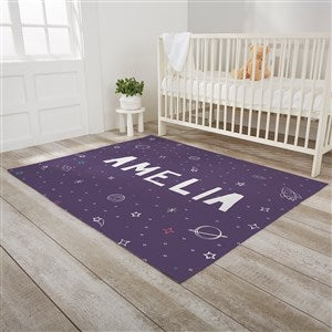 Space Personalized Nursery Area Rug - 48x60 - 30379-M