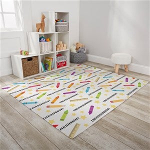 School Supplies Personalized 48x60 Classroom Area Rug - 30380-M