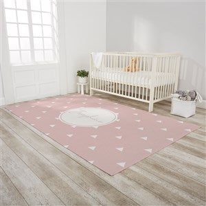 Simple & Sweet Personalized Baby Girl Nursery Area Rug - 60x96 - 30383-O