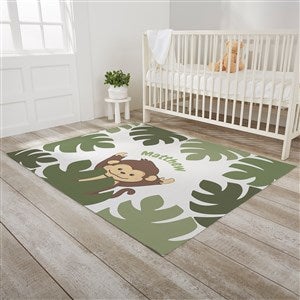 Jolly Jungle Personalized Nursery Area Rug-4’ x 5’ - 30413-M