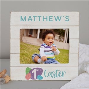 Babys First Easter Personalized Shiplap Frame - 5x7 Horizontal - 30420-5x7H