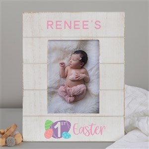 Babys First Easter Personalized Shiplap Frame - 5x7 Vertical - 30420-5x7V
