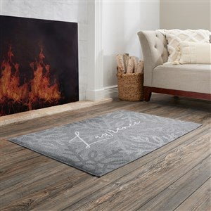 Neutral Snowflakes Personalized Area Rug 30x48 - 30450-S