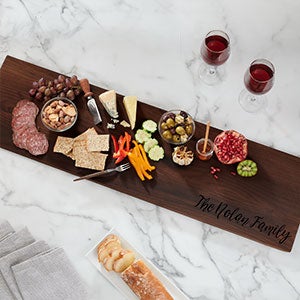 Maple Leaf Personalized 36" Thermal Ash Charcuterie Board - 30474D-NH