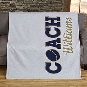 Coach Personalized 50x60 Sweatshirt Blanket - 30477-SW