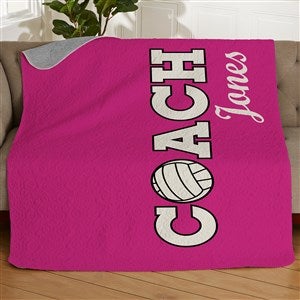 Coach Personalized 50x60 Quilted Blanket - 30477-Q