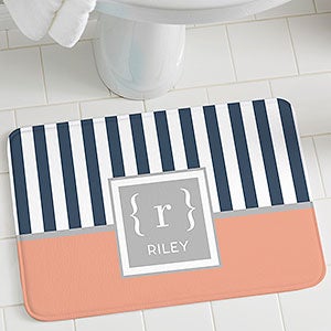 Classy Monogram Personalized Foam Bath Mat - 30483