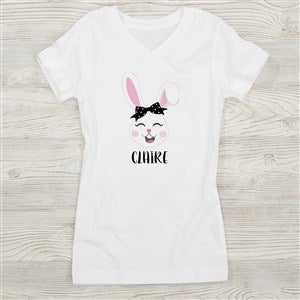 Build Your Own Girl Bunny Personalized Easter Girl's Fitted Tee - 30499-FT