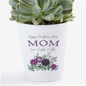 Floral Love For Mom Personalized Mini Flower Pot - 30614