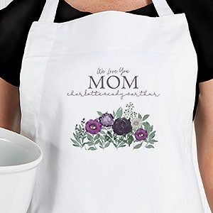 Floral Love For Mom Personalized Apron - 30633-A