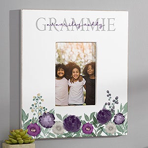 Floral Love Grandma Personalized 5x7 Wall Frame - Vertical - 30686-WV