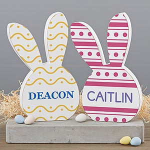 Create Your Own Egg Personalized Wooden Bunny Decoration - 30742-B