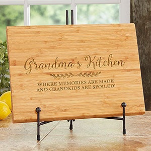 Recipe for a Special Grandma Personalized Bamboo Cutting Board - 10x14 - 30749