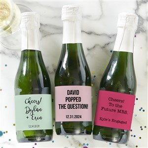 Wedding Expressions Personalized Mini Champagne Labels - 30756