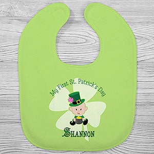 My 1st St Patricks Day Personalized Baby Bib - 30776-B