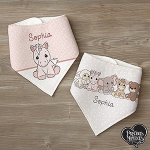 Precious Moments® Cuddles Personalized Bandana Bibs- Set of 2 - 30779-BB