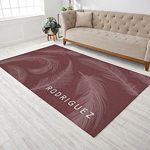 Feather Home Pattern Personalized Area Rug 60x96 - 30783-O