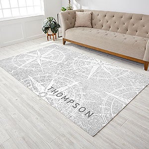 Compass Pattern Personalized Area Rug 60x96 - 30786-O