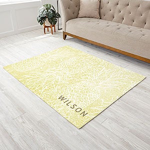 Pineapple Pattern Personalized Area Rug 48x60 - 30788-M