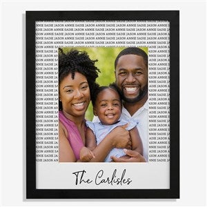 Family Names Personalized Vertical Framed Print - 16x20 - 30804V-16x20