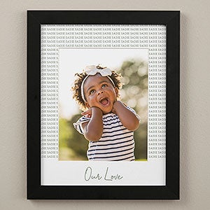 Family Names Personalized Vertical Framed Print - 11x14 - 30804V-11x14