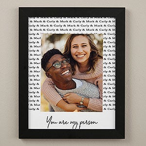 Couples Repeating Names Personalized Matted Frame- 11x14 Vertical - 30806V-11x14