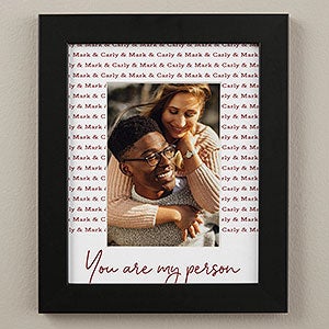 Couples Repeating Names Personalized Matted Frame - 8x10 Vertical - 30806V-8x10