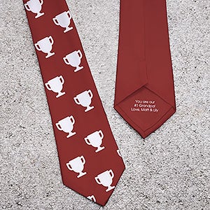 Choose Your Icon For Grandpa Personalized Mens Tie - 30833