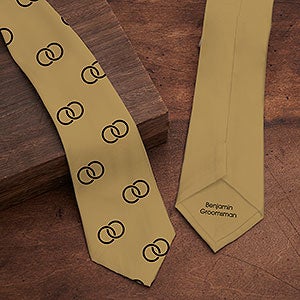 Choose Your Icon Personalized Wedding Mens Tie - 30834
