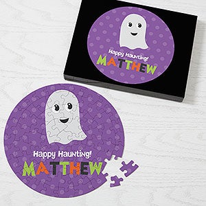 Ghost Halloween Character Personalized 68 Round Puzzle - 30852-68